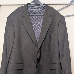 Brown with blue plaid Oak Hill Men's Blazer 2XL 50R/52R